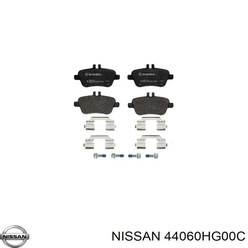 44060HG00C Nissan/Infiniti Колодки гальмівні задні, дискові