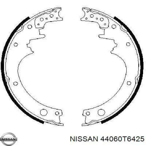 Колодки гальмові задні, барабанні 44060T0425 Nissan/Infiniti