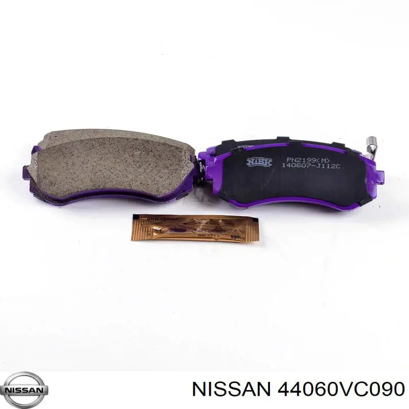 Купити 44060VC090 Nissan/Infiniti Колодки гальмівні передні, дискові