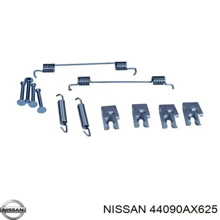 Монтажний комплект задніх барабанних колодок Nissan/Infiniti 44090AX625 ціна, від 8.55 USD