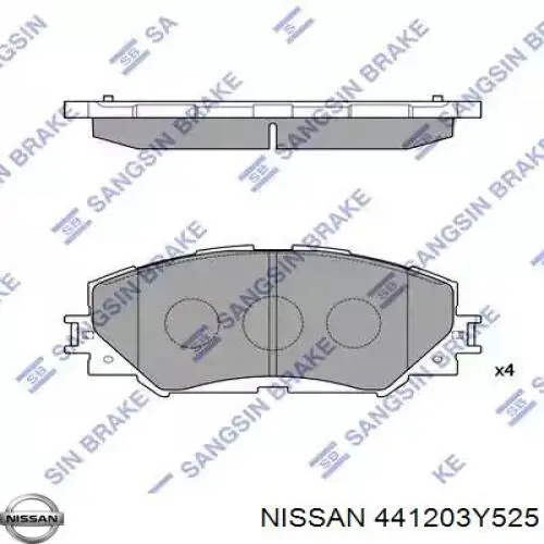 441203Y525 Nissan ремкомплект супорту гальмівного заднього
