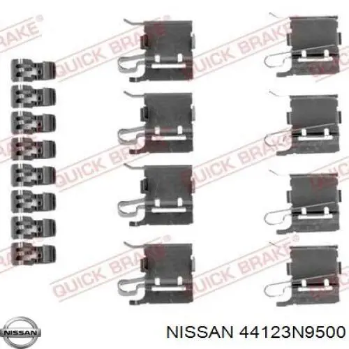 Ремкомплект супорту гальмівного заднього Nissan/Infiniti 44123N9500 ціна, від 87.59 USD