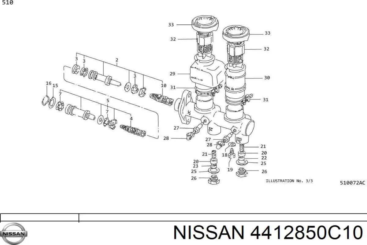  Nissan/Infiniti 4412850C10 ціна, від 31.07 USD