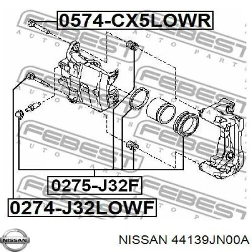  Nissan/Infiniti 44139JN00A ціна, від 17.65 USD