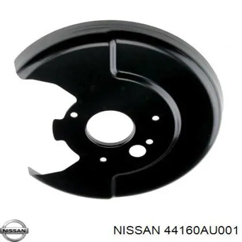 44160AU001 Nissan захист гальмівного диска заднього, лівого