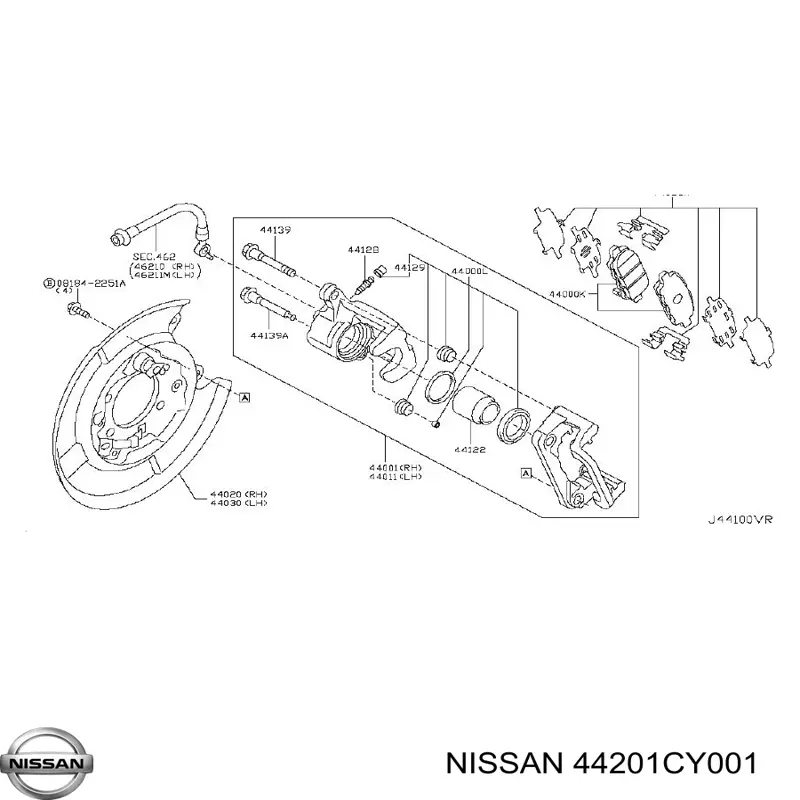  Nissan/Infiniti 44201CY001 ціна, від 12.67 USD