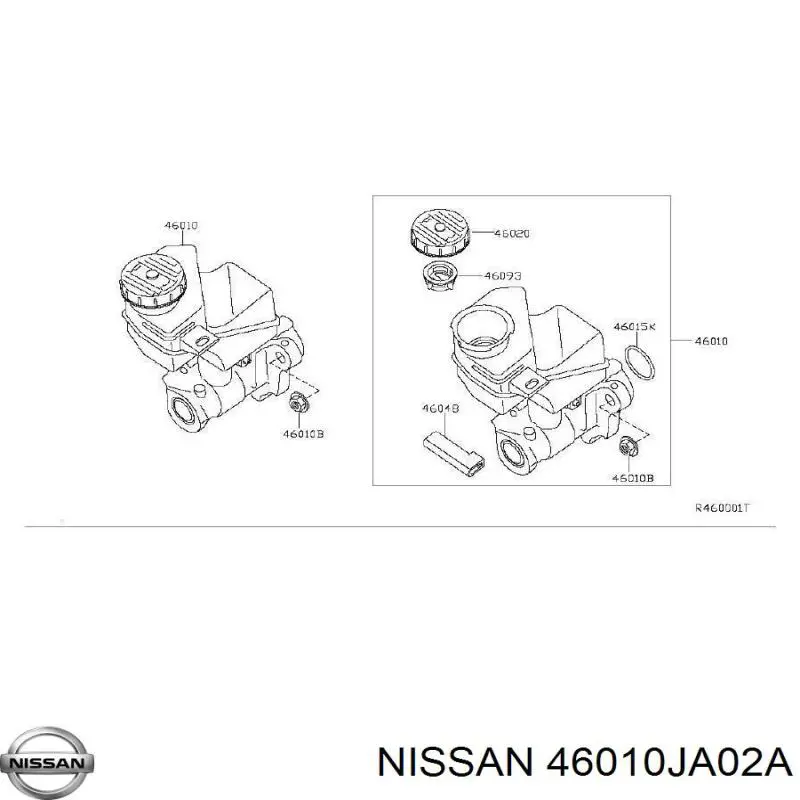 Купити 46010JA02A Nissan/Infiniti Головний гальмівний циліндр