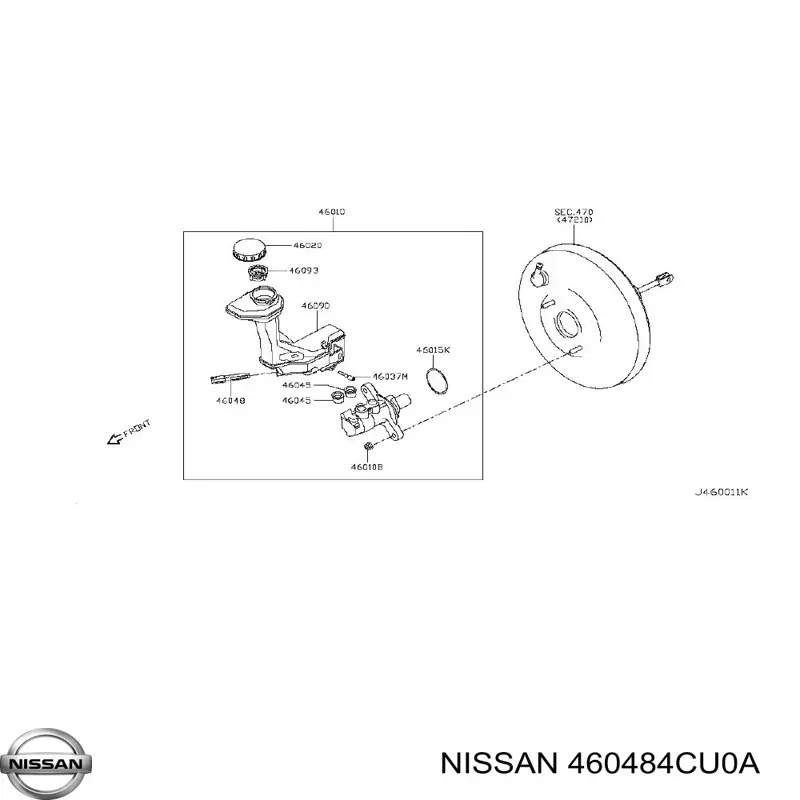 Купити 460484CU0A Nissan/Infiniti 