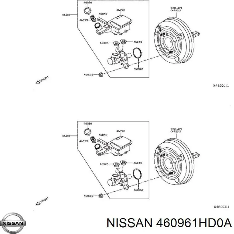 460961HD0A Nissan/Infiniti 