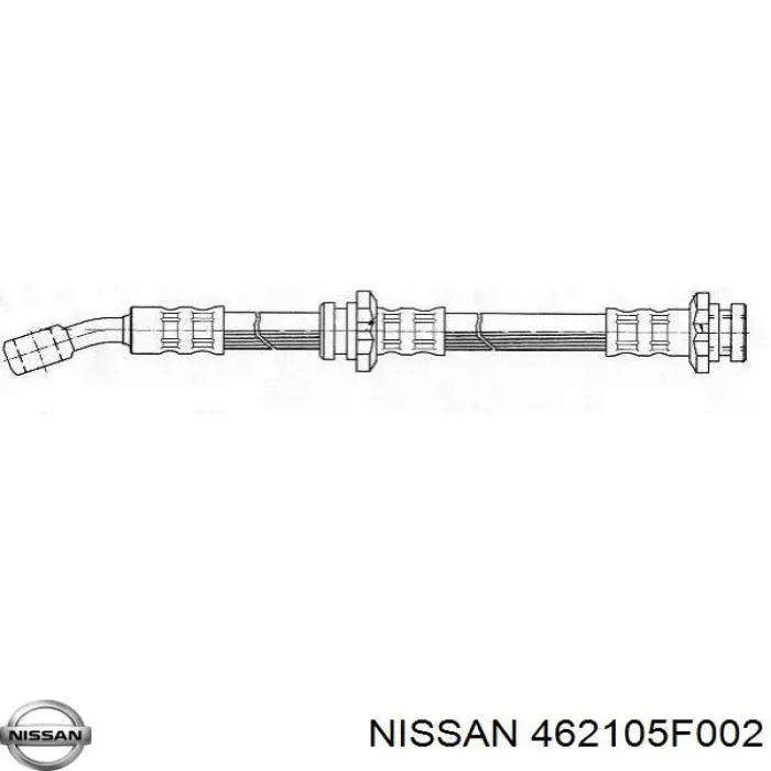 Гнучка гальмівна трубка передня 462105F002 NISSAN