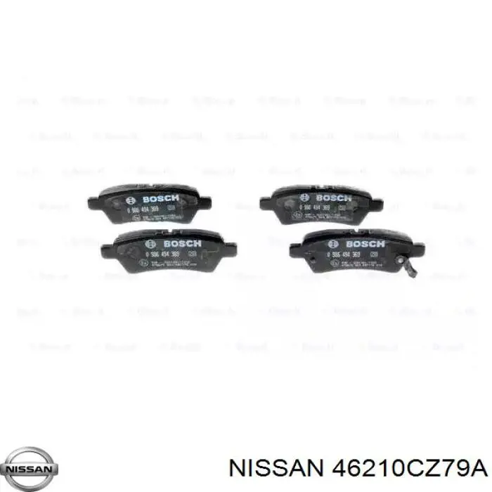 Шланг гальмівний передній, правий Nissan/Infiniti 46210CZ79A ціна, від 19.21 USD