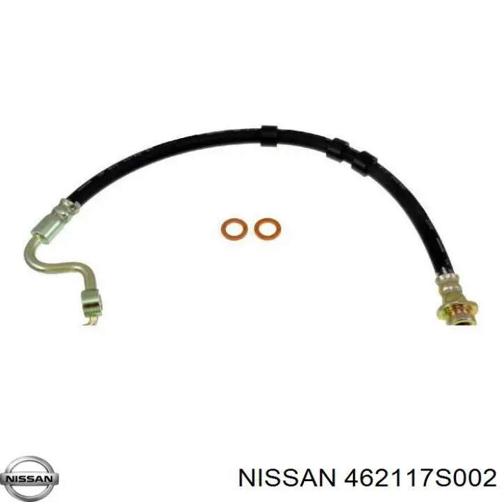 Шланг гальмівний передній, лівий Nissan/Infiniti 462117S002 ціна, від 30.58 USD