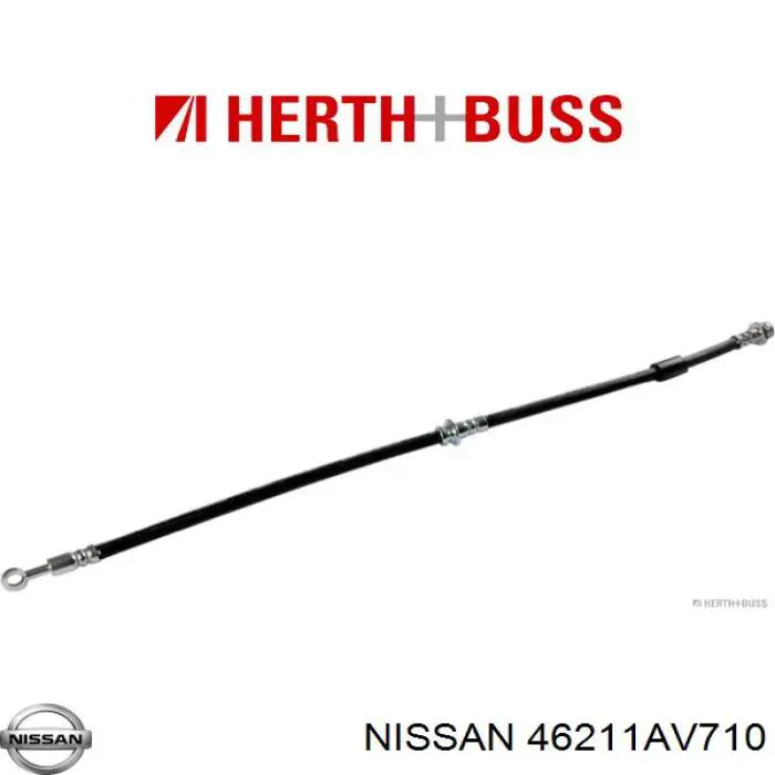 46211AV710 Nissan шланг гальмівний задній, лівий