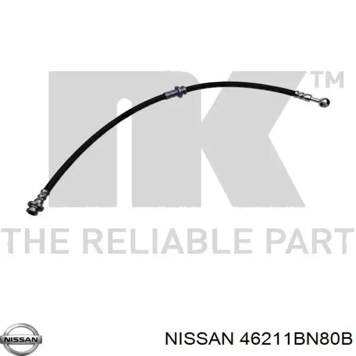 Шланг гальмівний задній, лівий Nissan/Infiniti 46211BN80B ціна, від 14.86 USD