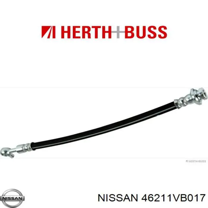 46211VB017 Nissan/Infiniti Шланг гальмівний передній, лівий