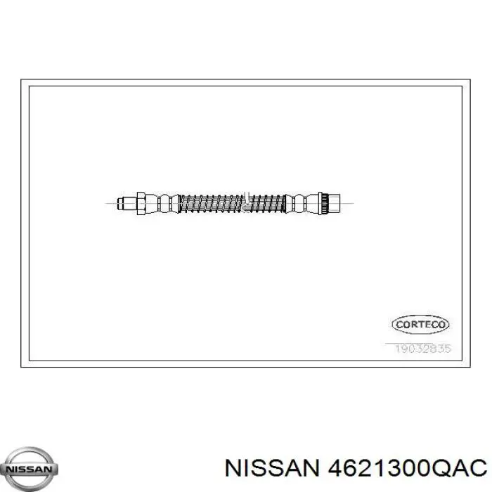 Шланг гальмівний задній Nissan/Infiniti 4621300QAC ціна, від 4.92 USD