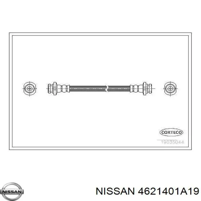 Шланг гальмівний задній Nissan/Infiniti 4621401A19 ціна, від 11.68 USD
