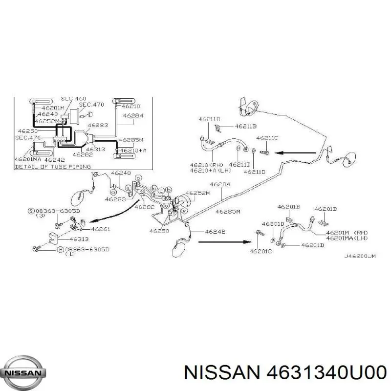  4631340U00 Nissan/Infiniti
