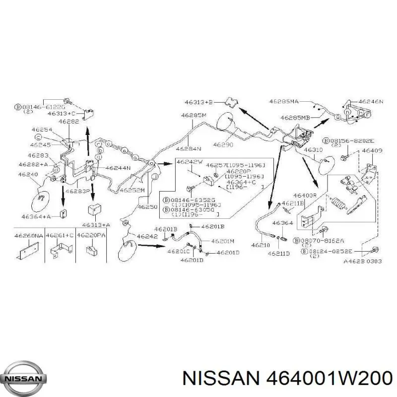  Nissan/Infiniti 464001W200 ціна, від 992.94 USD