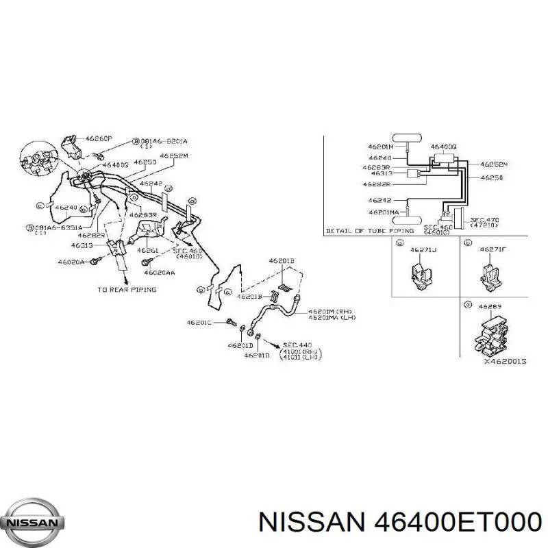 Купити 46400ET000 Nissan/Infiniti 
