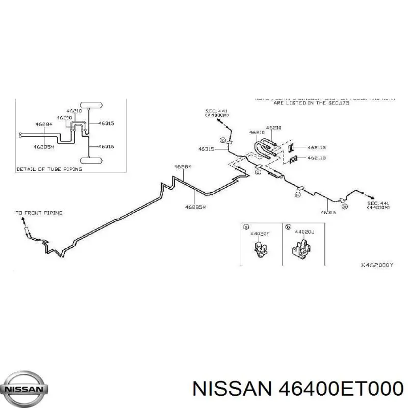  Nissan/Infiniti 46400ET000 ціна, від 185.55 USD