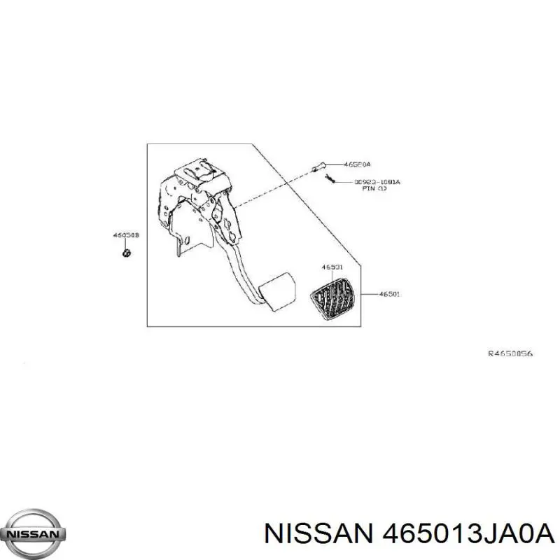 465013JA0A Nissan/Infiniti Педаль гальма