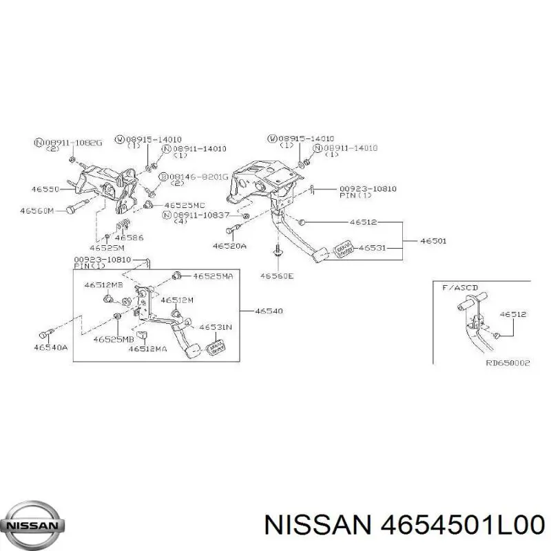 Купити 4654501L00 Nissan/Infiniti 
