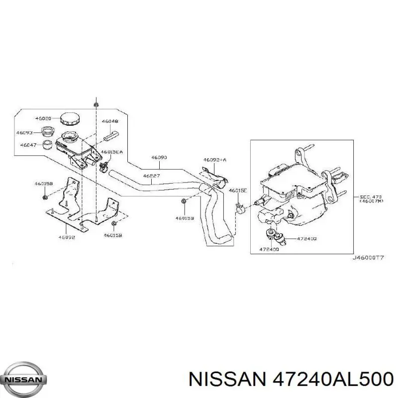  Nissan/Infiniti 47240AL500 ціна, від 45.43 USD