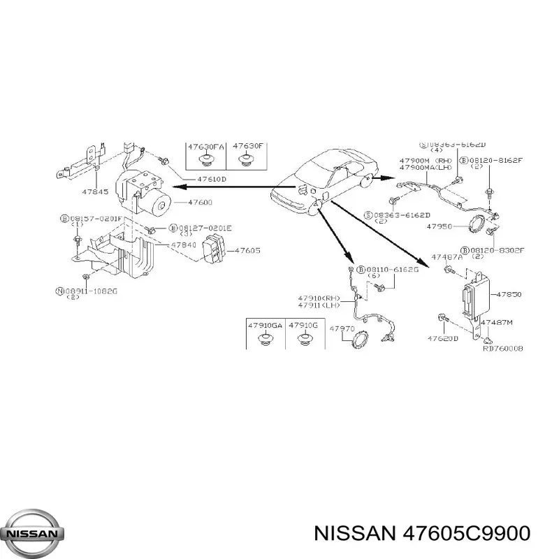  47605C9900 Nissan