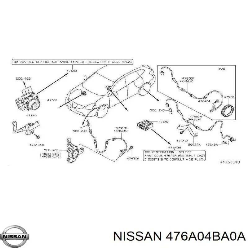  476A04BA0A Nissan