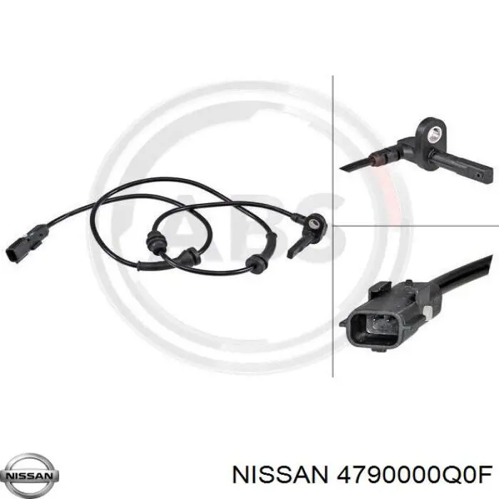 4790000Q0F Nissan/Infiniti Датчик АБС