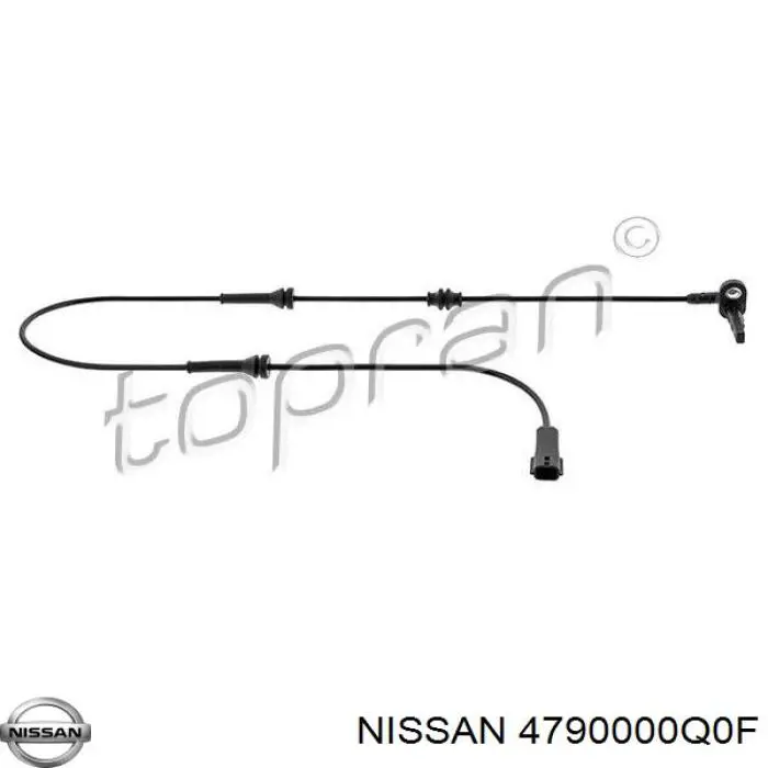 Купити 4790000Q0F Nissan/Infiniti Датчик АБС (ABS) передній