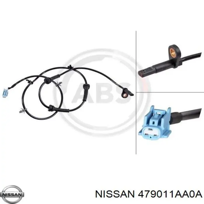 TQ11178 Tqparts Датчик ABS задній лівий