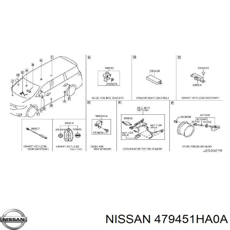 Датчик повороту керма Nissan/Infiniti 479451HA0A ціна, від 50.83 USD