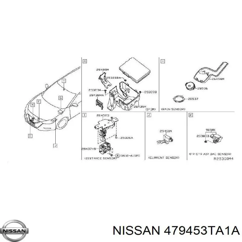 Купити 47945ZX00A Nissan/Infiniti Датчик кута повороту кермового колеса