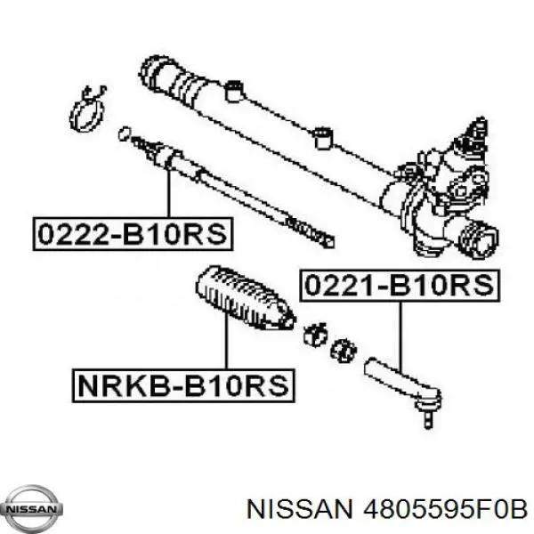 Тяга рульова 4805595F0B Nissan