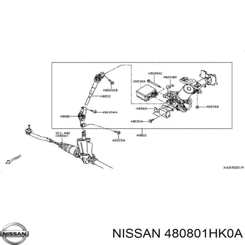  Nissan/Infiniti 480801HK0A ціна, від 25.33 USD