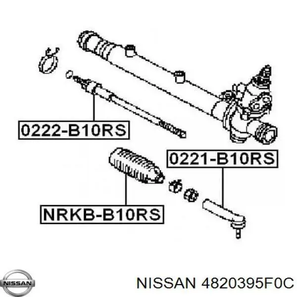4820395F0C Nissan пильник рульового механізму/рейки