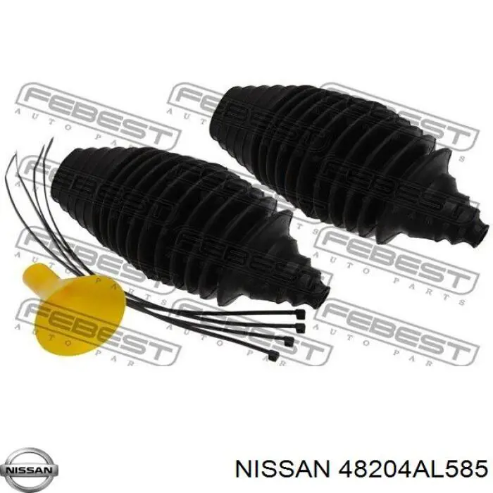 Пильник рульового механізму/рейки, правий Nissan/Infiniti 48204AL585 ціна, від 9.10 USD