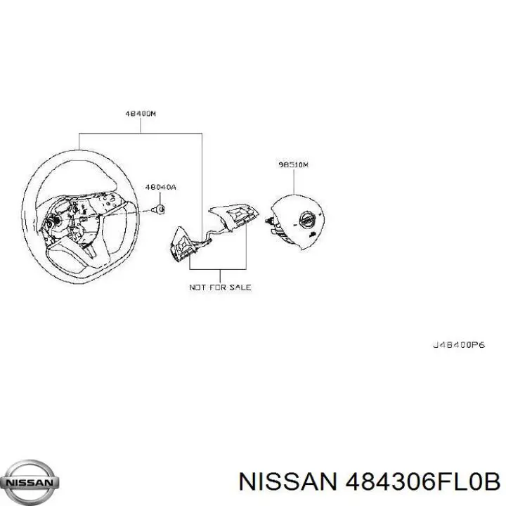 484306FL0B Nissan/Infiniti Рульове колесо