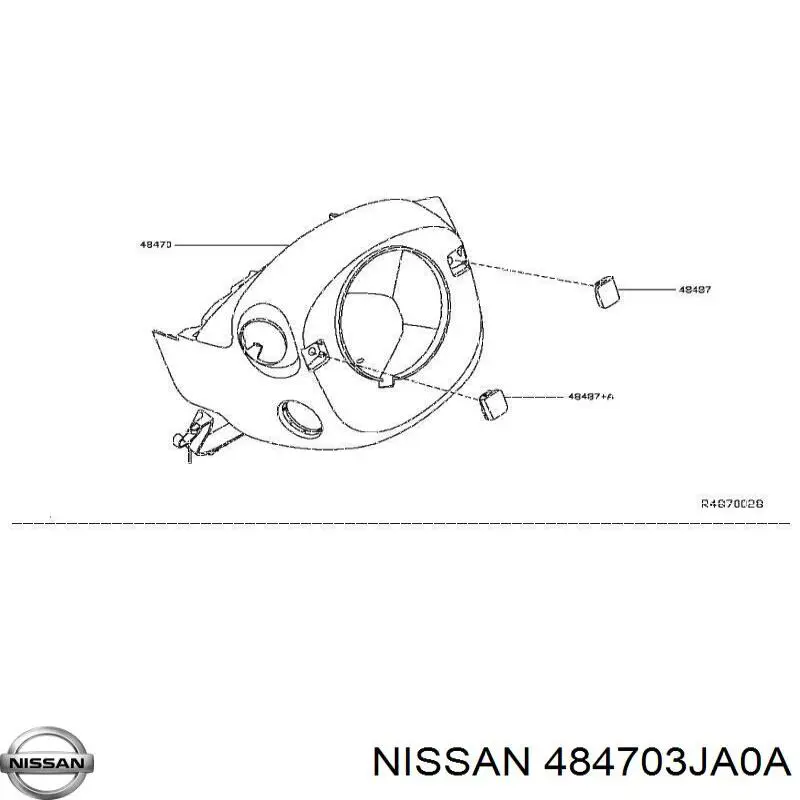 484703JA0A Nissan/Infiniti Захисний кожух кермового механізму
