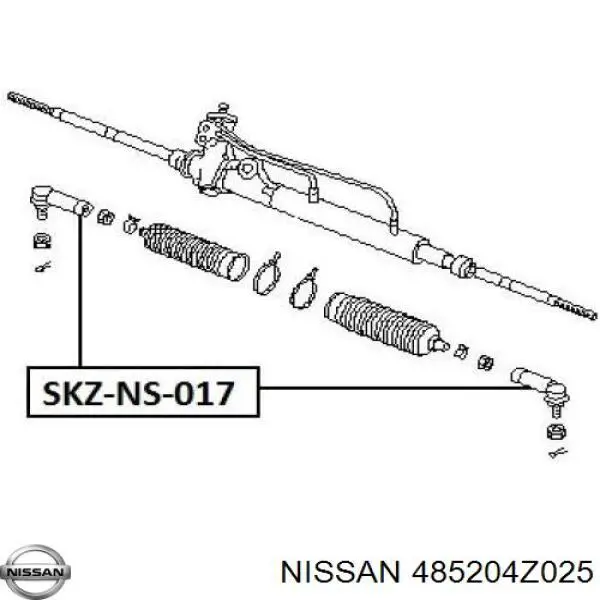 Накінечник рульової тяги, зовнішній 485204Z025 Nissan