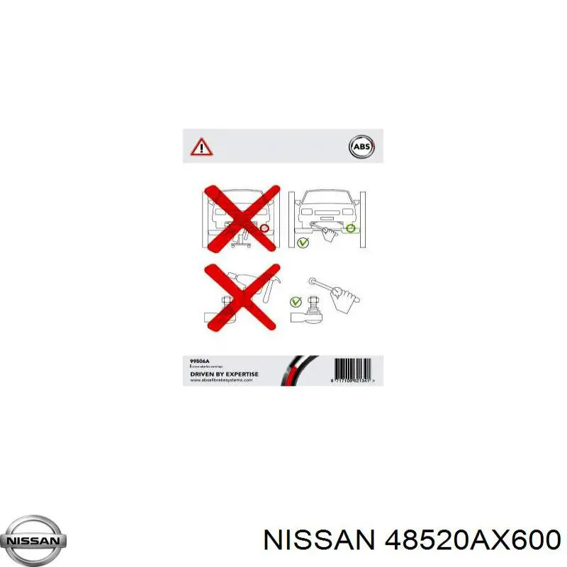Рульовий наконечник 48520AX600 Nissan/Infiniti