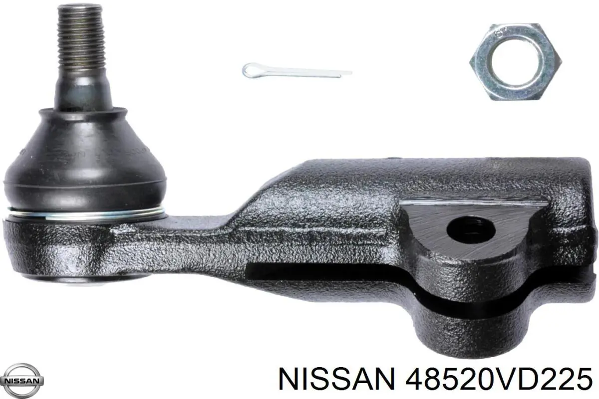 48520VD225 Nissan/Infiniti Накінечник центральної рульової тяги, задній правий