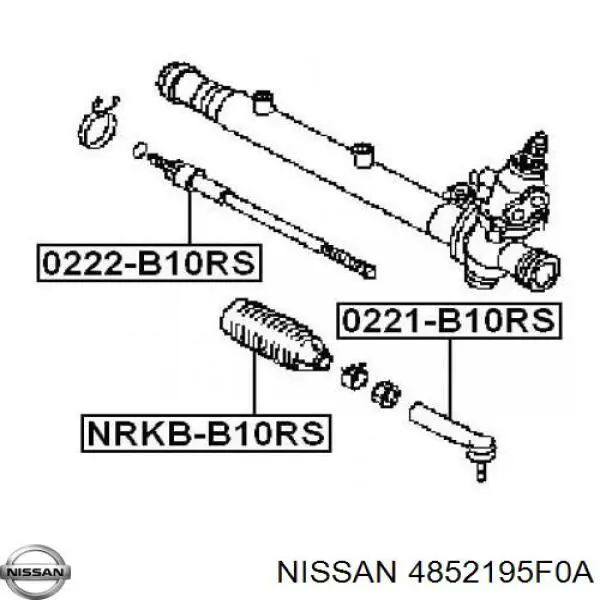 Тяга рульова поперечна Nissan/Infiniti 4852195F0A ціна, від 11.23 USD