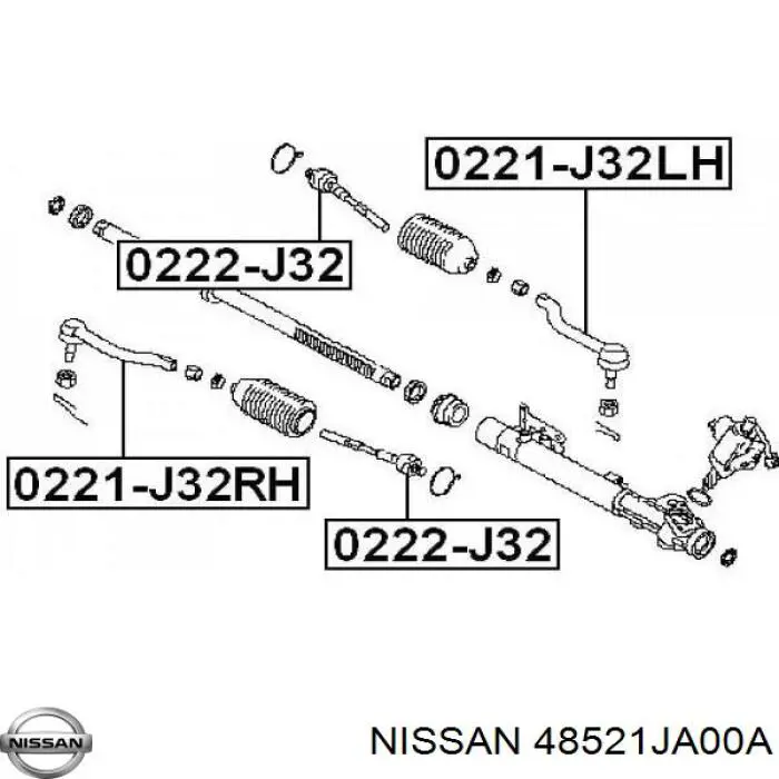 Рульова тяга ER22150 Jikiu