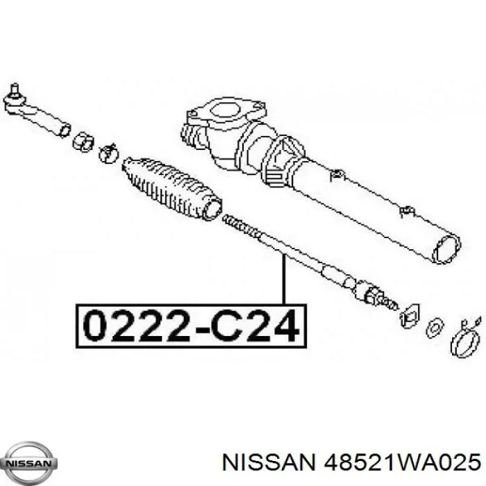 Тяга рульова 48521WA025 Nissan