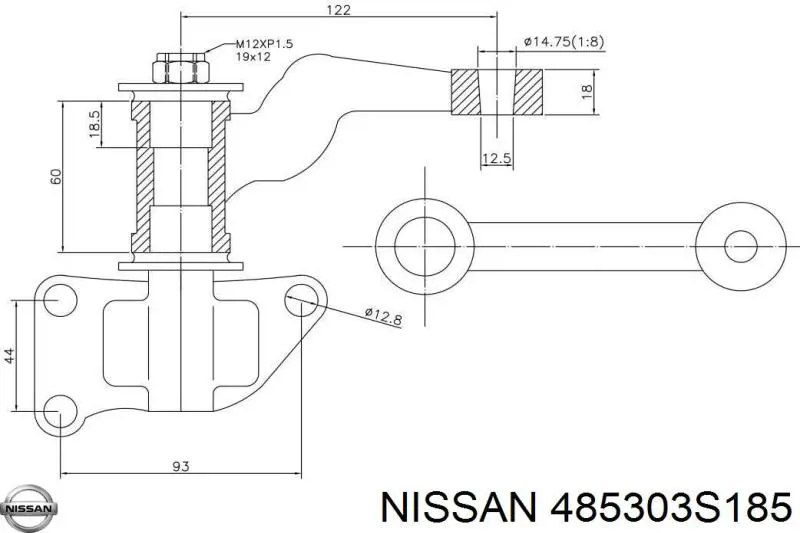 Важіль маятниковий Nissan/Infiniti 485303S185