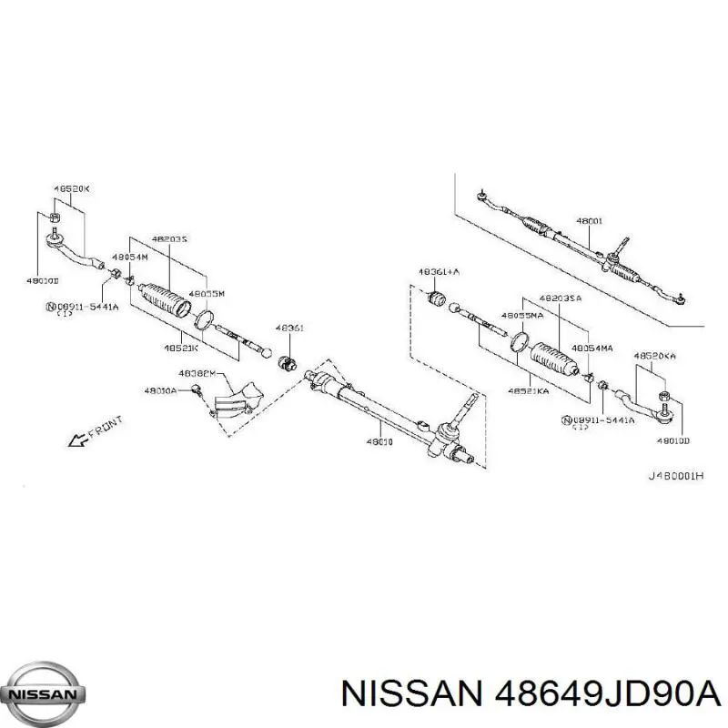  Nissan/Infiniti 48649JD90A ціна, від 11.40 USD