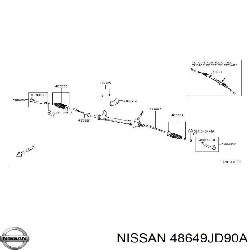  48649JD90A Nissan